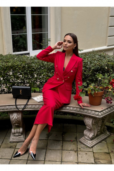 Юбка KORTNI 2U14dl красный - фото 2