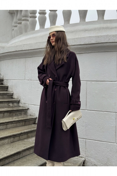 Пальто Skipper Design 116 бордо - фото 2