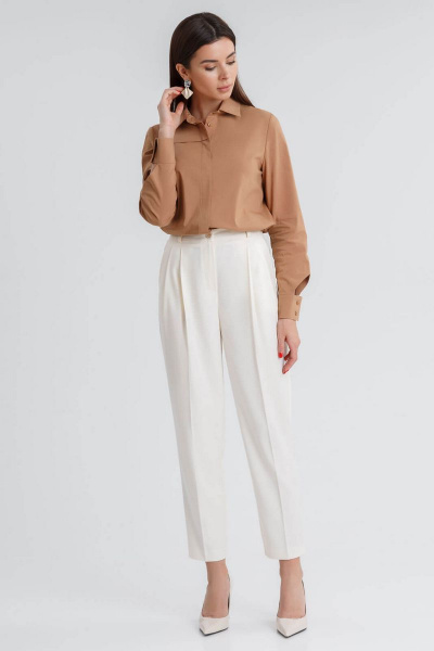 Рубашка IVARI 418 песочный - фото 4