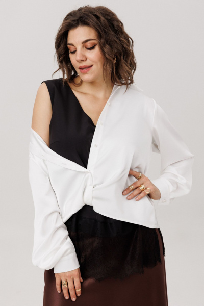 Рубашка Anelli 1663 перламутровая_жемчужина - фото 9