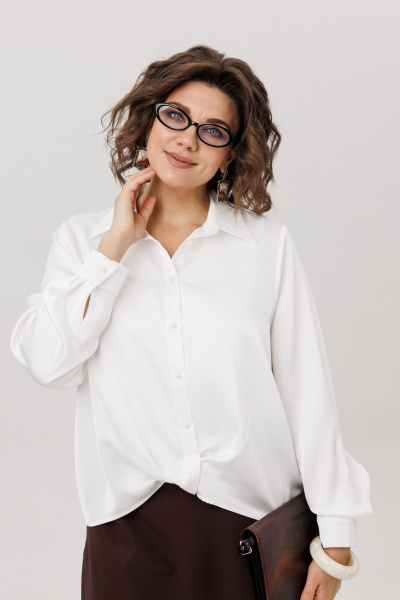 Рубашка Anelli 1663 перламутровая_жемчужина - фото 7
