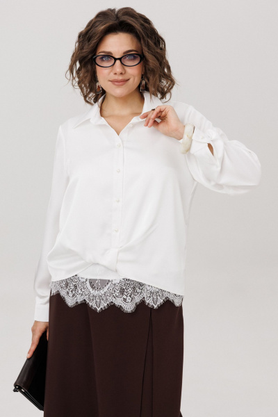 Рубашка Anelli 1663 перламутровая_жемчужина - фото 5