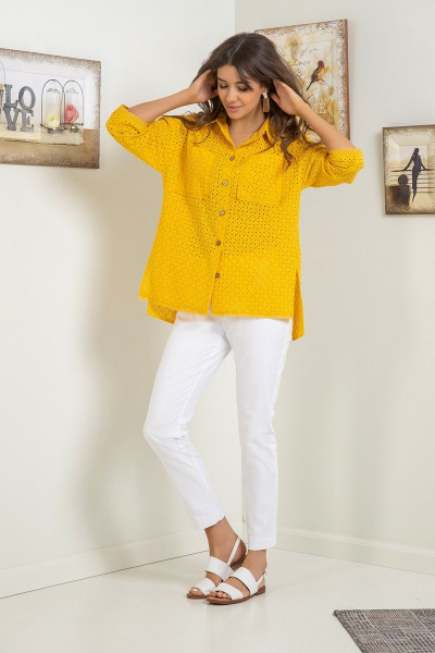 Блуза Samnari Т135 желтый - фото 3