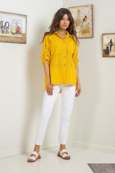 Блуза Samnari Т135 желтый - фото 2