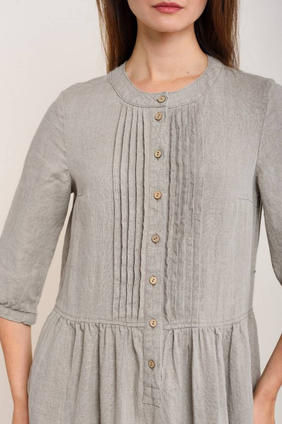 Платье Ружана 397-2 темно-натуральный - фото 4