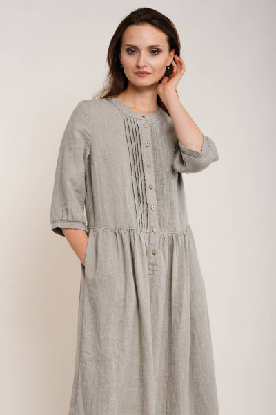 Платье Ружана 397-2 темно-натуральный - фото 3