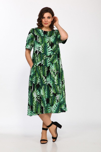 Платье Lady Style Classic 1783/2 зеленый_папаротник - фото 2