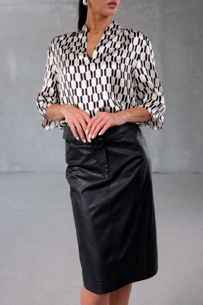 Юбка Erika С-129 черный - фото 2