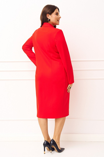 Платье IVA 1533 красный - фото 8