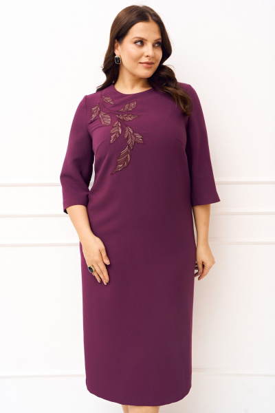 Платье IVA 1833 винный - фото 3