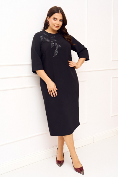 Платье IVA 1833 черный - фото 4