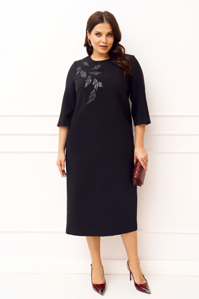 Платье IVA 1833 черный - фото 3
