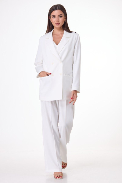 Брюки, жакет, жилет Anelli 970 белый - фото 15