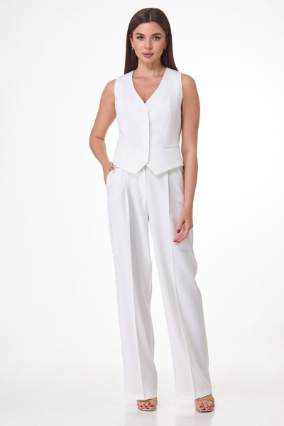 Брюки, жакет, жилет Anelli 970 белый - фото 4