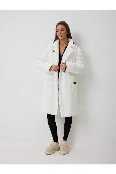 Пальто V&N Fashion 1057 молоко - фото 1