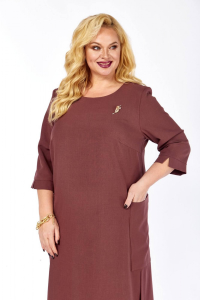 Платье СиБон 0229 корица - фото 4