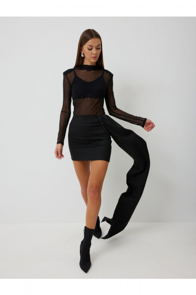 Юбка V&N Fashion 1018 черный - фото 4