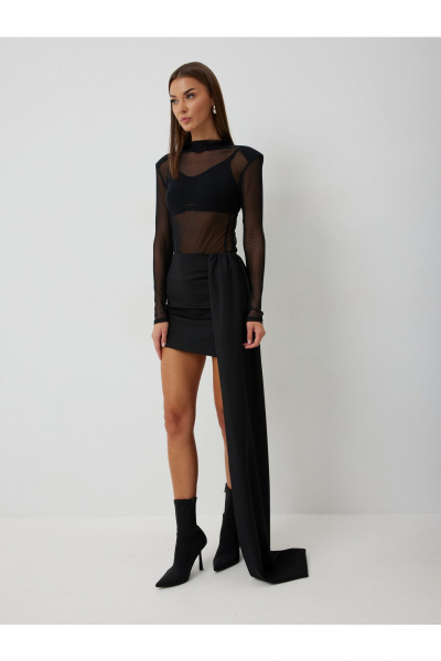 Водолазка, юбка V&N Fashion 1019 черный - фото 2