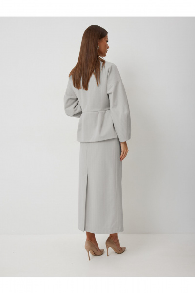 Жакет, юбка V&N Fashion 1050 серый - фото 6