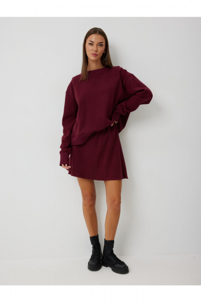 Свитшот V&N Fashion 1080 бордовый - фото 1