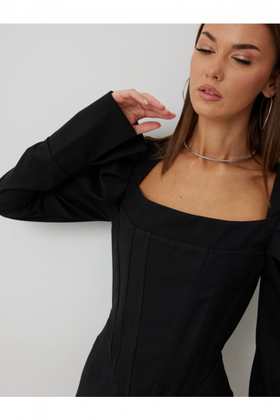 Джемпер, юбка V&N Fashion 1085 черный - фото 5