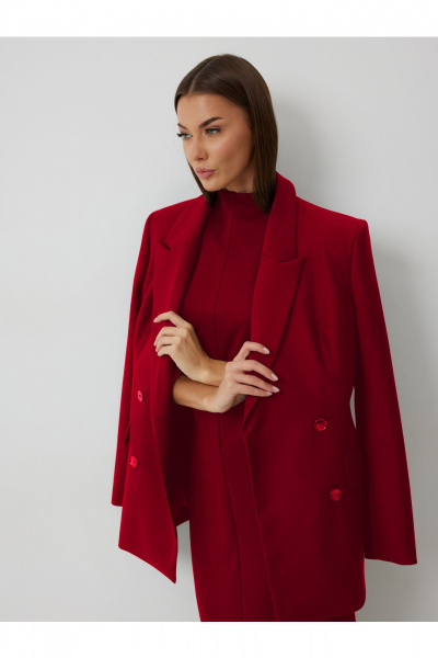 Жакет, платье V&N Fashion 1088 красный - фото 2