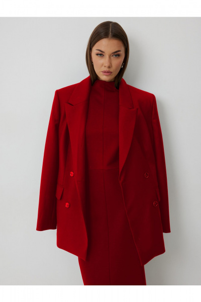 Жакет, платье V&N Fashion 1088 красный - фото 1