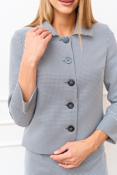 Жакет, юбка MARIKA 451 гусинная_лапка - фото 5