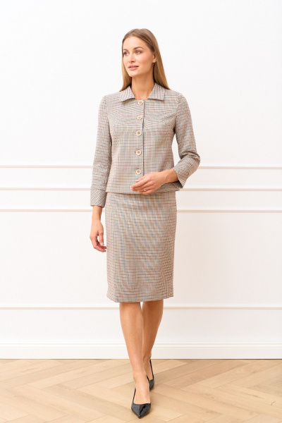 Жакет, юбка MARIKA 451 многоцветный - фото 4