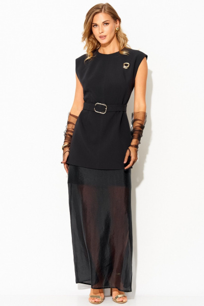 Жилет, юбка Laikony L-393 черный - фото 8