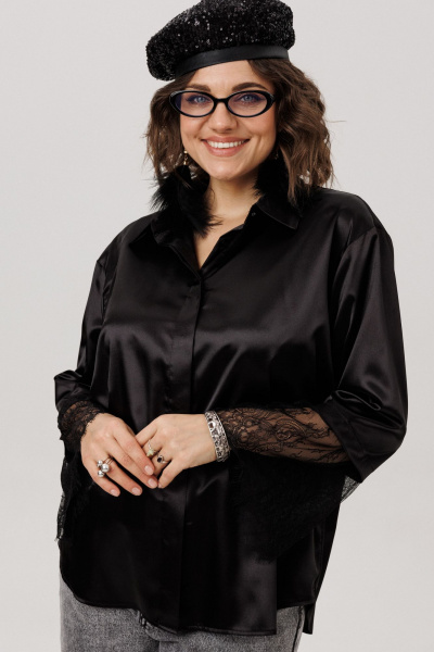 Рубашка Anelli 1801 угольный_шелк - фото 1