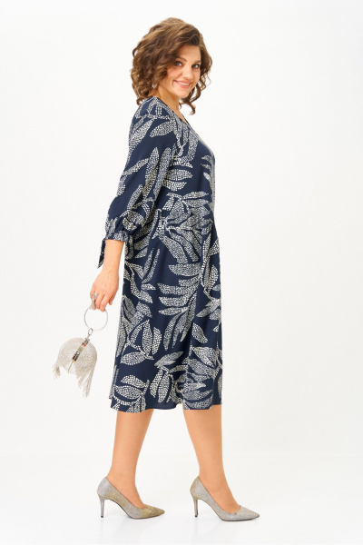 Платье Michel chic 2164/1 синий_узор - фото 5