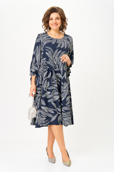 Платье Michel chic 2164/1 синий_узор - фото 1