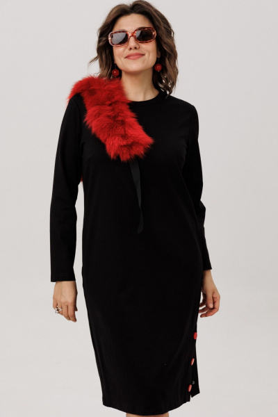 Платье Anelli 1755.2 воронье_сердце - фото 8