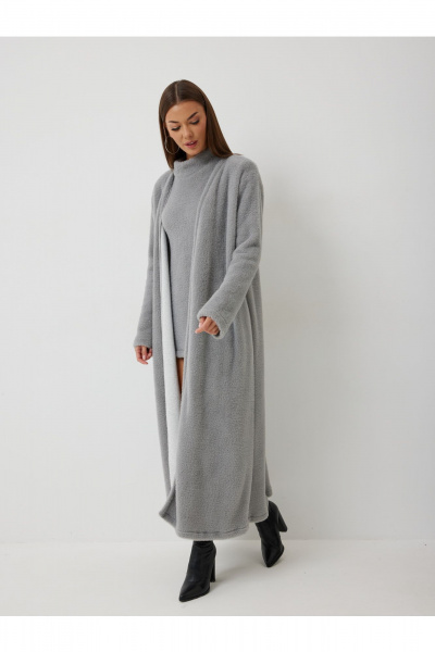 Кардиган, платье V&N Fashion 1008 серый - фото 2