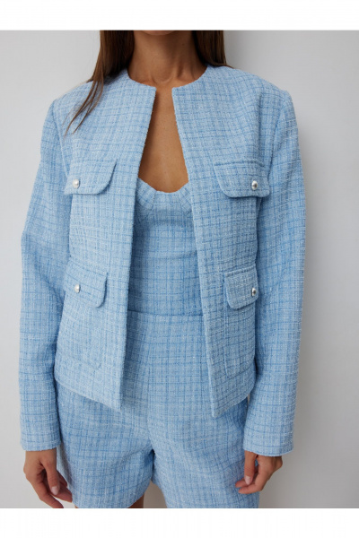 Жакет V&N Fashion 1035 голубой - фото 3