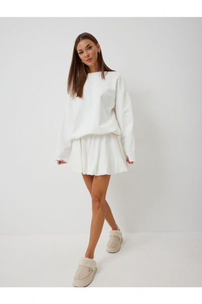 Юбка V&N Fashion 1020 белый - фото 4