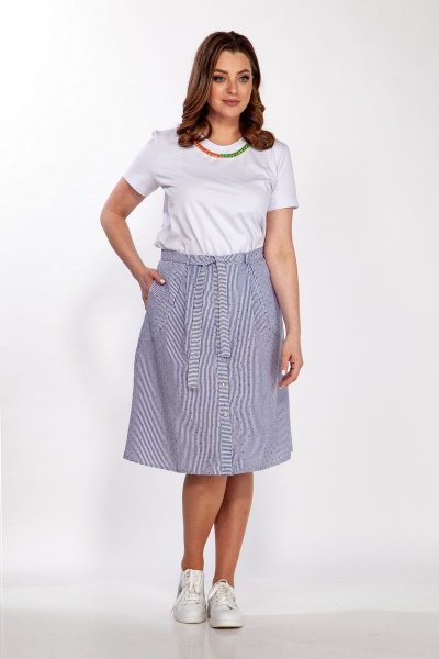 Комплект майка и юбка на резинке в летнем стиле Belinga 2179 - фото 2