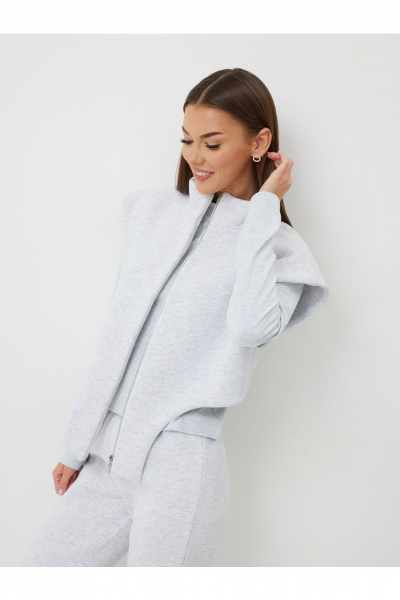 Брюки, жилет, лонгслив V&N Fashion 1016 серый - фото 2