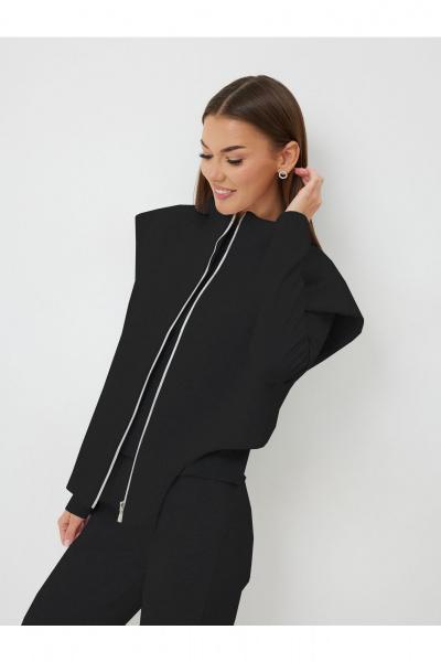 Жилет, платье V&N Fashion 1013 черный - фото 1