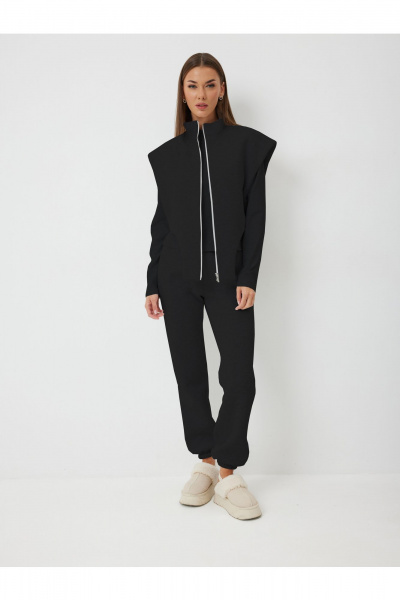 Брюки, жилет, лонгслив V&N Fashion 1016 черный - фото 4