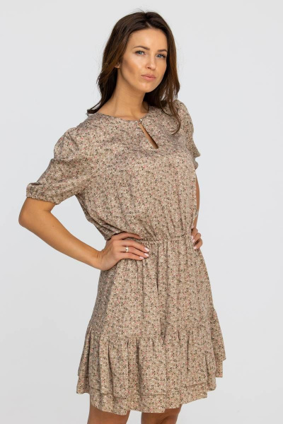 Платье из штапеля с воланами и воздушной отрезной линией Vita 21с2-008JB-20-1 - фото 8