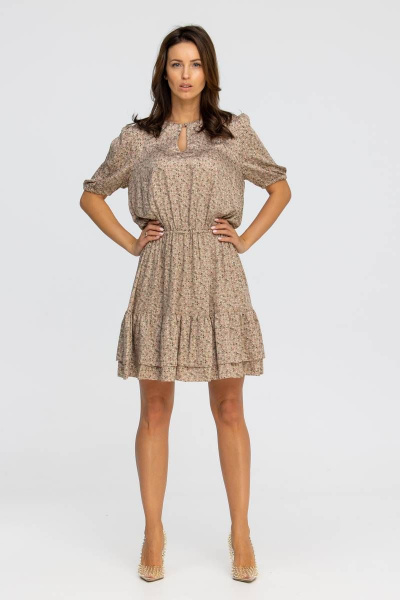 Платье из штапеля с воланами и воздушной отрезной линией Vita 21с2-008JB-20-1 - фото 7