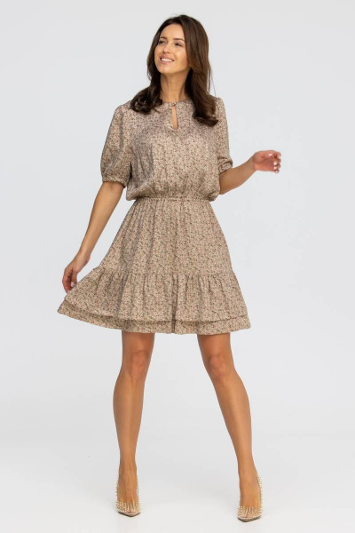 Платье из штапеля с воланами и воздушной отрезной линией Vita 21с2-008JB-20-1 - фото 6