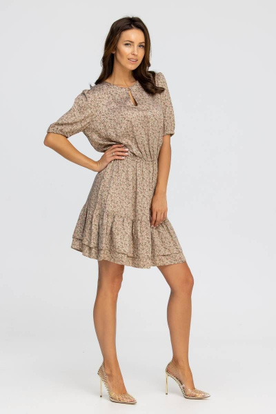 Платье из штапеля с воланами и воздушной отрезной линией Vita 21с2-008JB-20-1 - фото 1