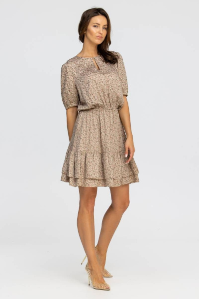 Платье из штапеля с воланами и воздушной отрезной линией Vita 21с2-008JB-20-1 - фото 5