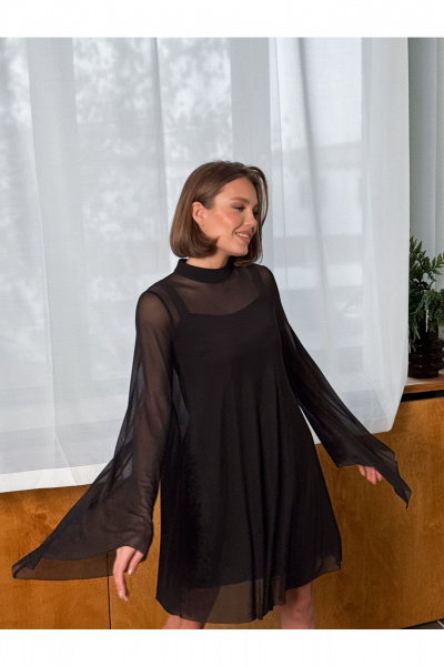 Платье THE.WOMAN 0396 черный - фото 6