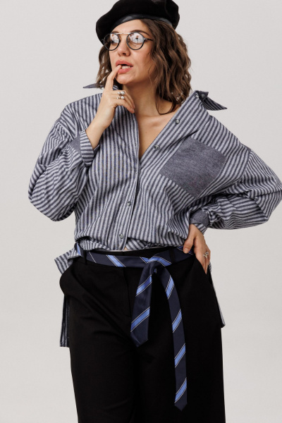 Рубашка Anelli 1800 пепельный_туман - фото 6