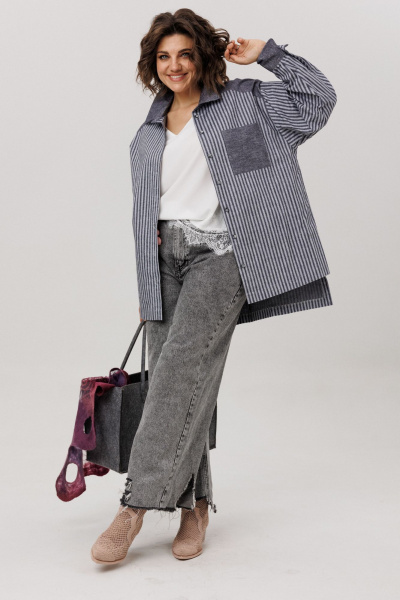 Рубашка Anelli 1800 пепельный_туман - фото 5