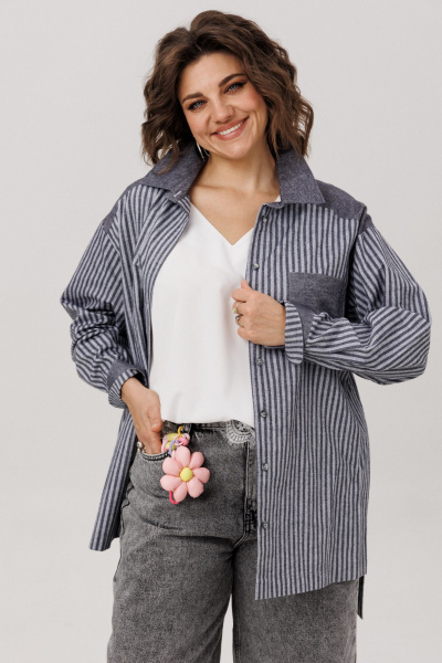 Рубашка Anelli 1800 пепельный_туман - фото 1